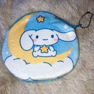 NWT Cinnamoroll  PLUSHIE COIN Bag W key fob